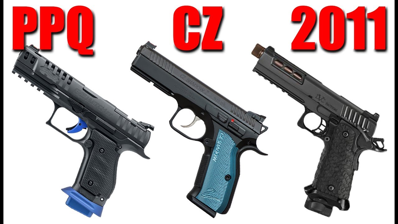 ⁣PPQ Steel Frame Match vs CZ Shadow 2 vs 2011 Pistol