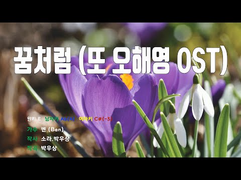 [은성반주기] 꿈처럼(또오해영OST) - 벤(Ben) /MR/가사