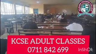 KCSE ADULT CLASSES & PRIVATE CANDIDATE REGISTRATION