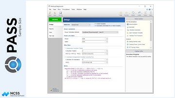 Sample Size Calculation for Multiple Regression in PASS