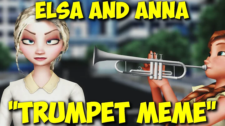 MMD Frozen 2 Trumpet Meme Elsa and Anna funny anim...