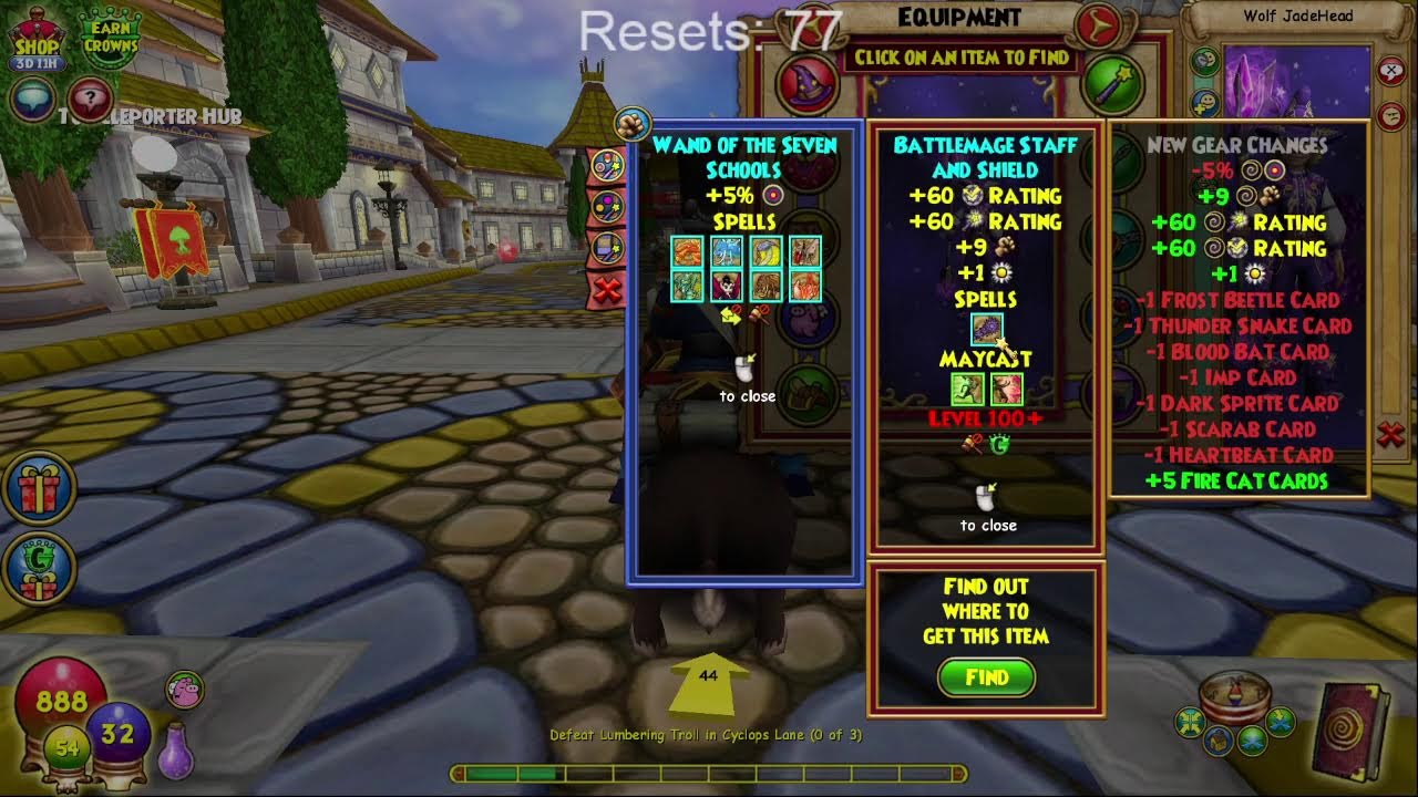 Wizard101 No Damage Challenge Live Stream - Wizard City 3