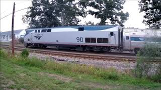 Amtrak Downeaster NPCU #90220 with 5 cars and Amtrak P42DC #90