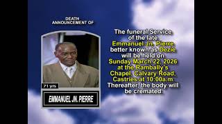 Emmanuel Jn .Pierre ~ Short Obituary