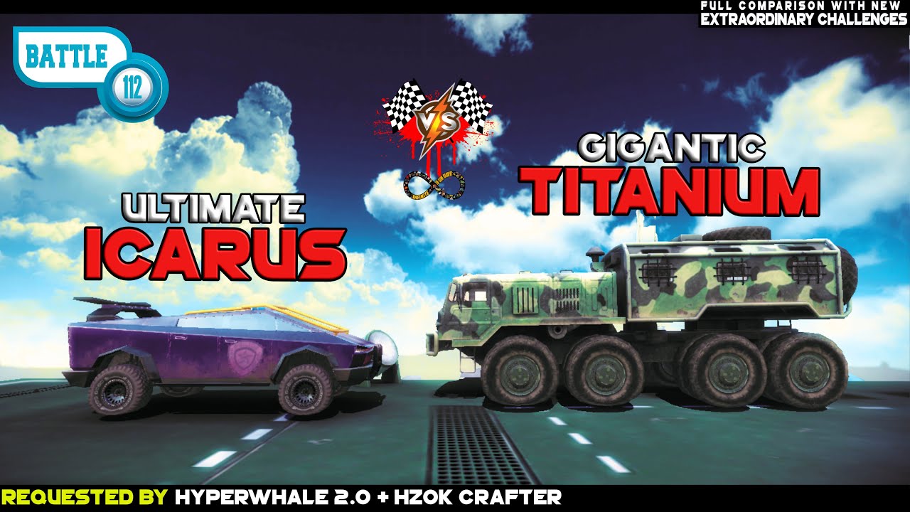 OFF THE ROAD ICARUS Vs TITANIUM TESLA CAR INFINITE OPENWORLD GAME OTR ...