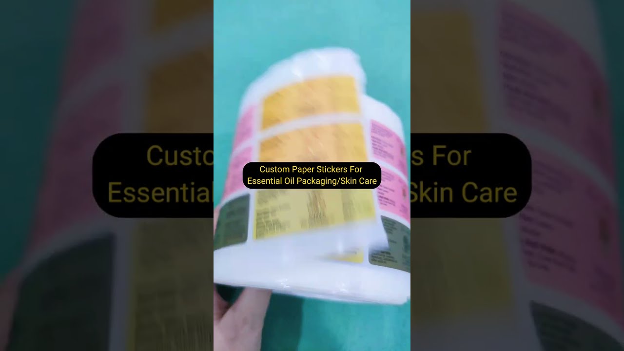 Custom Paper Sticker Labels For Essential Oil/ Skin Care 