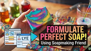 How to Formulate and Calculate Your Own Soap Recipes using Soapmaking Friend. #soapmakingfriend
