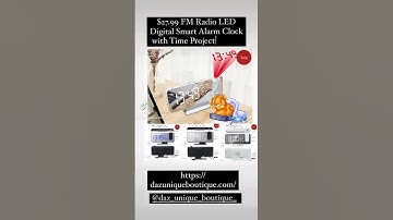 $27.99 FM Radio LED Digital Smart Alarm Clock with Time Projector ⏰‼️ https://dazuniqueboutique.com/