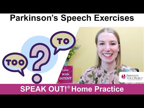 Parkinson’s Speech Exercises: HOMOPHONES