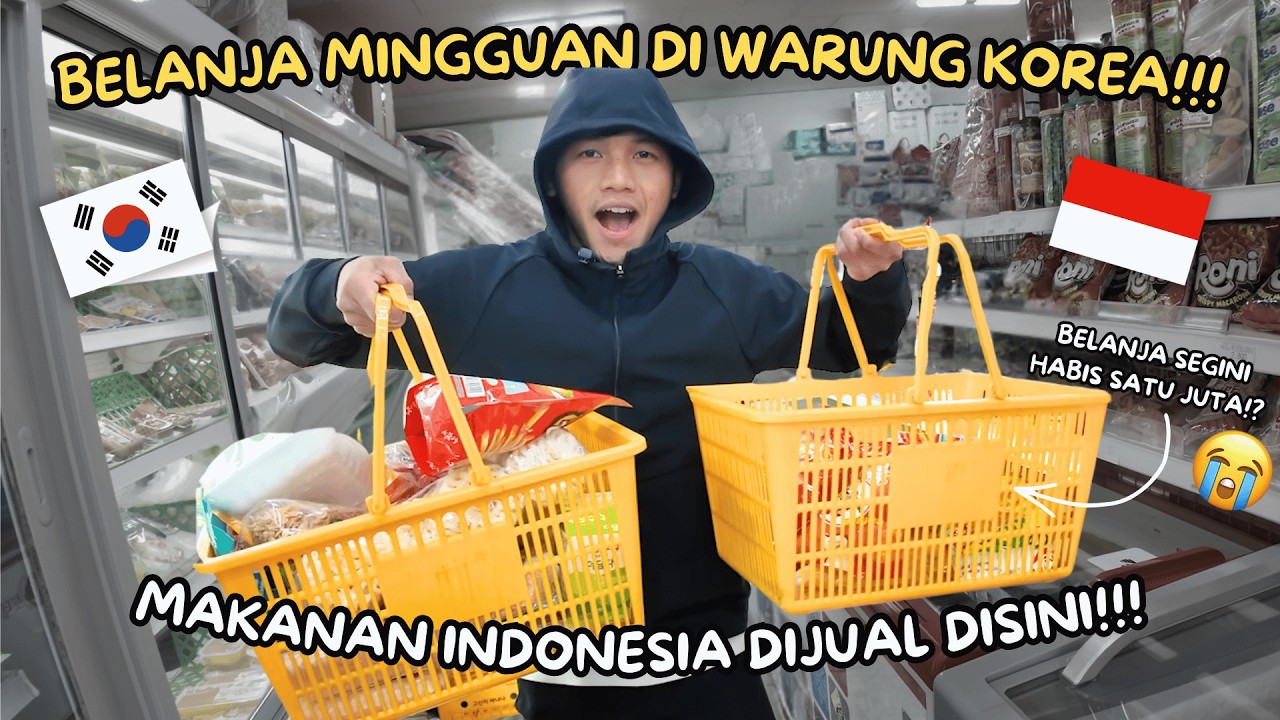 BELANJA MINGGUAN DI KOREA🇰🇷‼️- BANYAK BANGET MAKANAN INDONESIA😱🤤