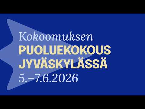 Perjantai: Puoluekokous Jyväskylä 2026