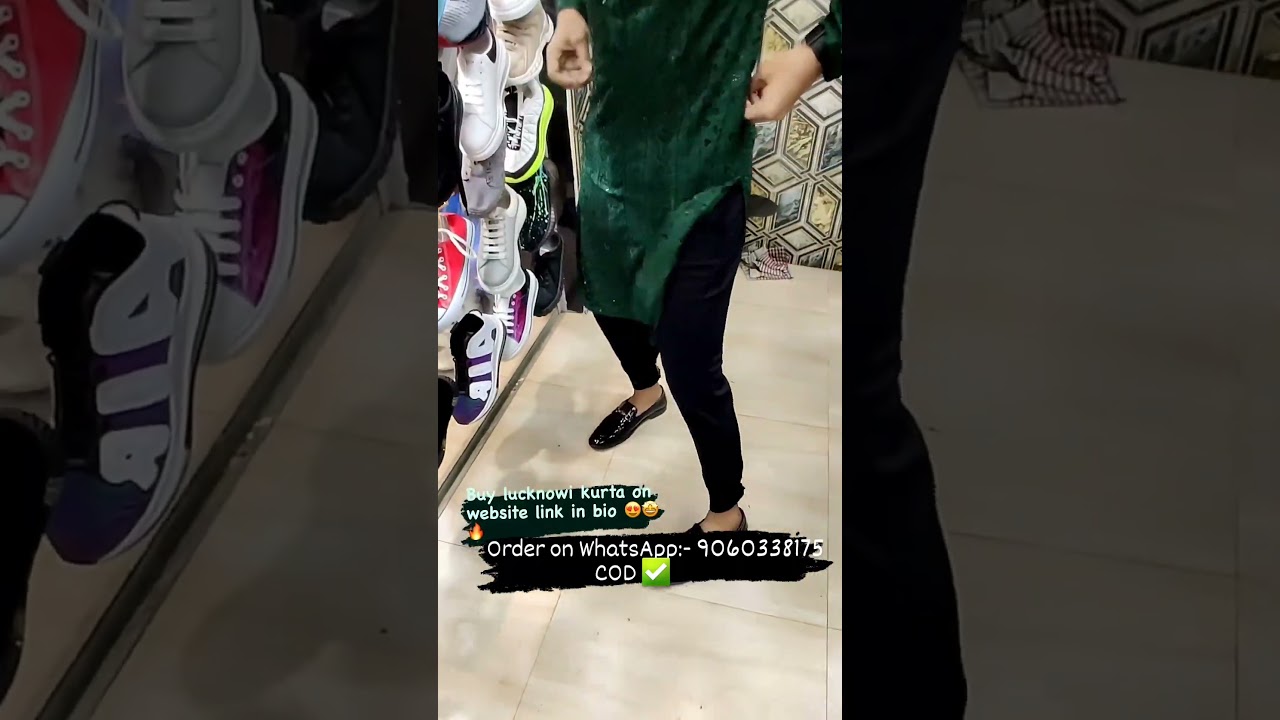 premium Dark green lucknowi kurta for men/lucknowi chickankari kurta for men/ 