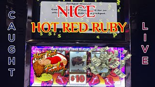 🎰 💎🔴🔥💵 HANDPAY VGT $10 HOT RED RUBY JEWEL HUNT, WHEEL OF FORTUNE#choctaw #vgtslots #handpay #casino