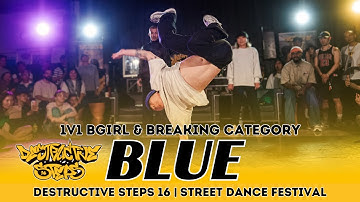BLUE (KOR/AUS) | JUDGE SHOWCASE | 1V1 BGIRL/BREAKING | DESTRUCTIVE STEPS 16