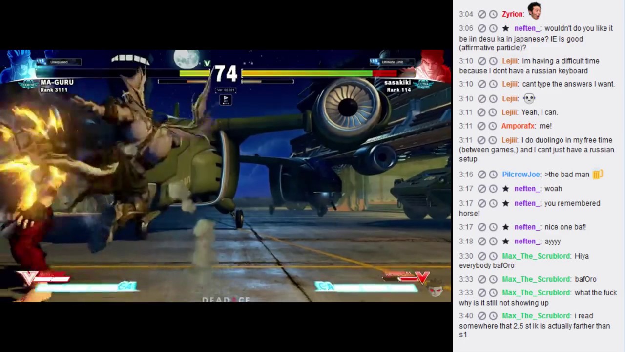 SFV Match Analysis: Sasaki and Daigo Ryu replays