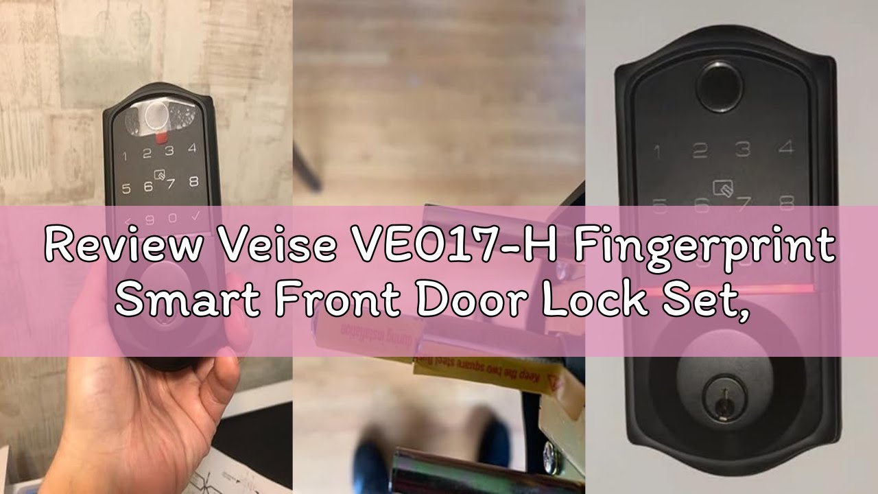 Review Veise VE017-H Fingerprint Smart Front Door Lock Set, App Control, Keyless Entry Deadbolt with