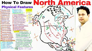 How To Draw North America | How To Draw North America Step By Step Easily | Drawing North America |