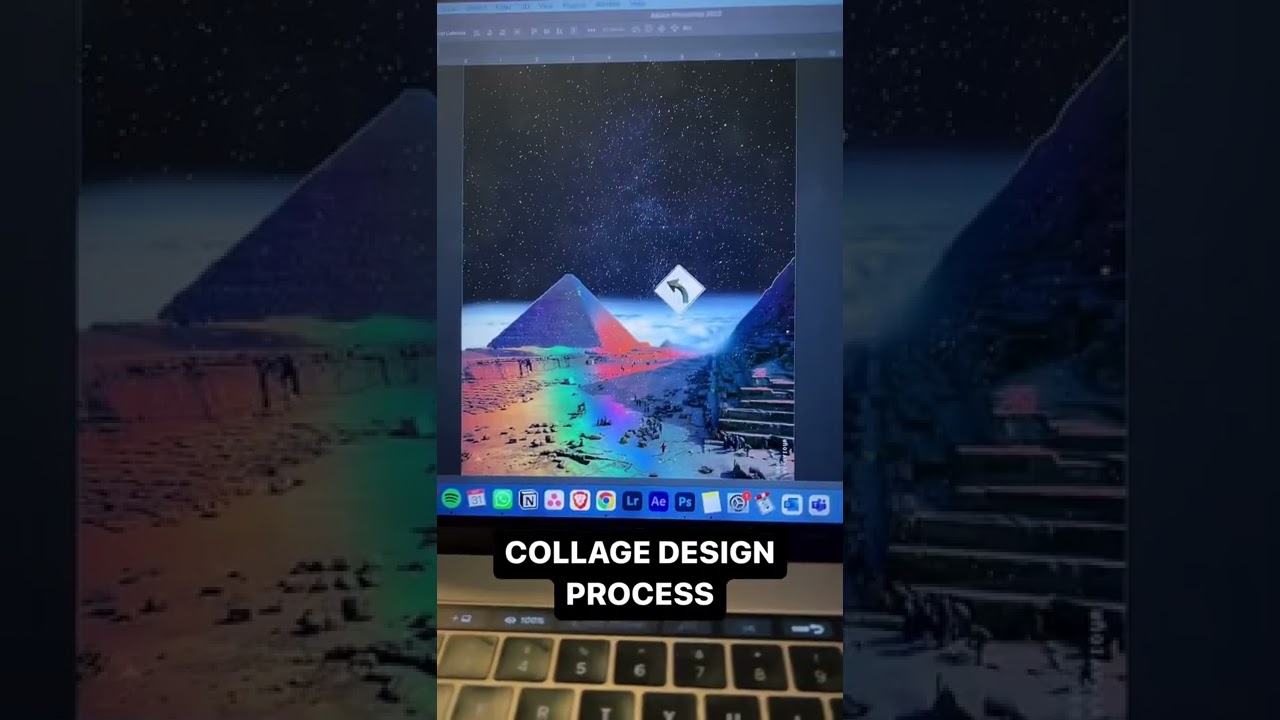Collage design workflow 🥷 