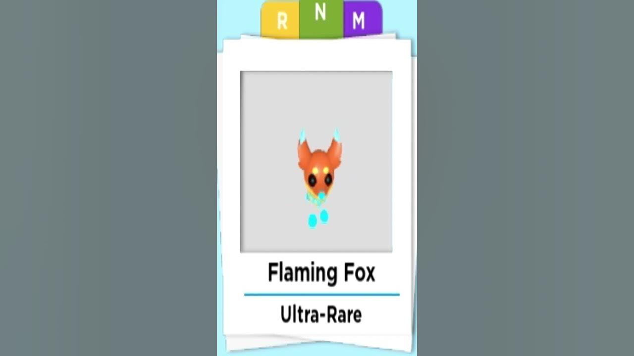 Flaming Fox Neon & Mega Neon in Adopt me #shorts #adoptmeneons #adoptme
