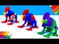 Frog mixed chicken Superheroes Spider man, Hulk, Captain America with clay 🧟 Polymer Clay Tutorial