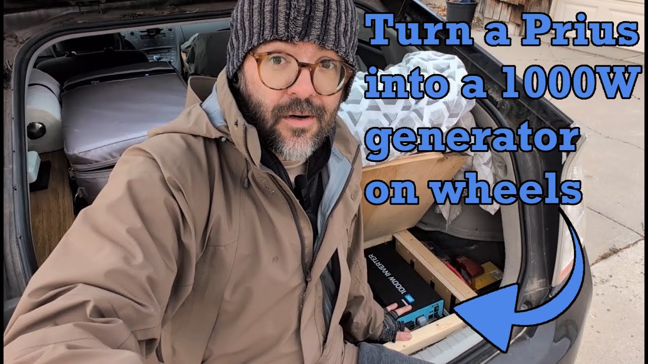 How I turned my toyota Prius into a 1000W generator on wheels