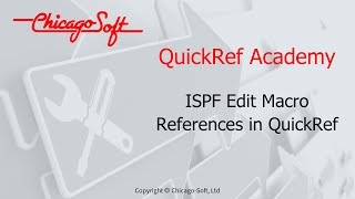 QuickRef Academy - ISPF Edit Macro references in QuickRef® screenshot 5