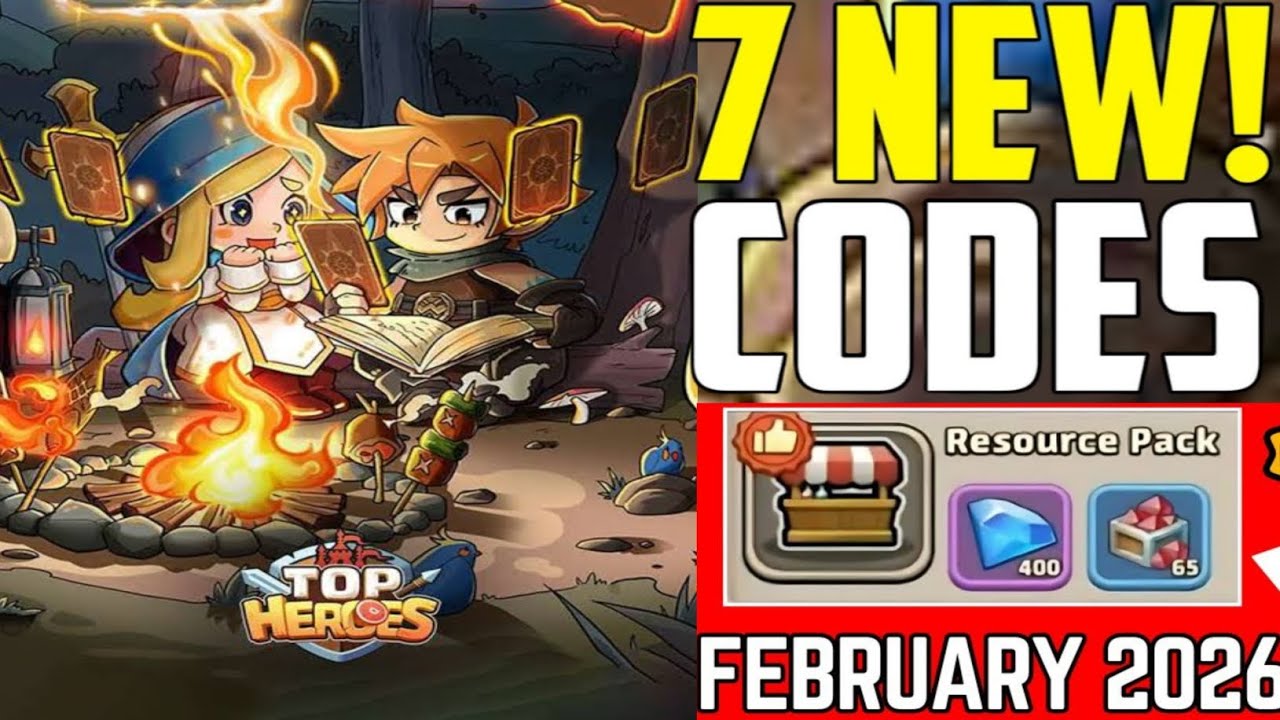 ⚡ FEBRUARY UPDATE! Top Heroes Kingdom Saga Gift Codes 2026 🎁 | All Working Codes + How to Redeem