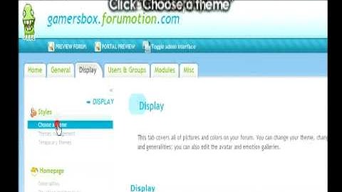 How to Change Theme on Forumotion