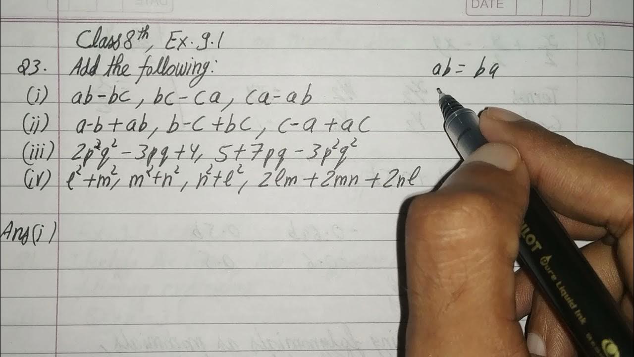 Mensuration Class 8 Ex 9.1