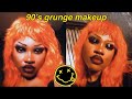 ♡ 90s grunge makeup tutorial| riotgrrrl|alternative black girl ♡