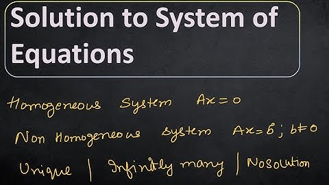 Solution to the System of Equations | Matrices and Determinants | Master Cadre and Class 11-12