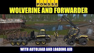 Farming Simulator 17 - Ponsse Wolverine and Forwarder Forestry Equipment 'Mod Review'