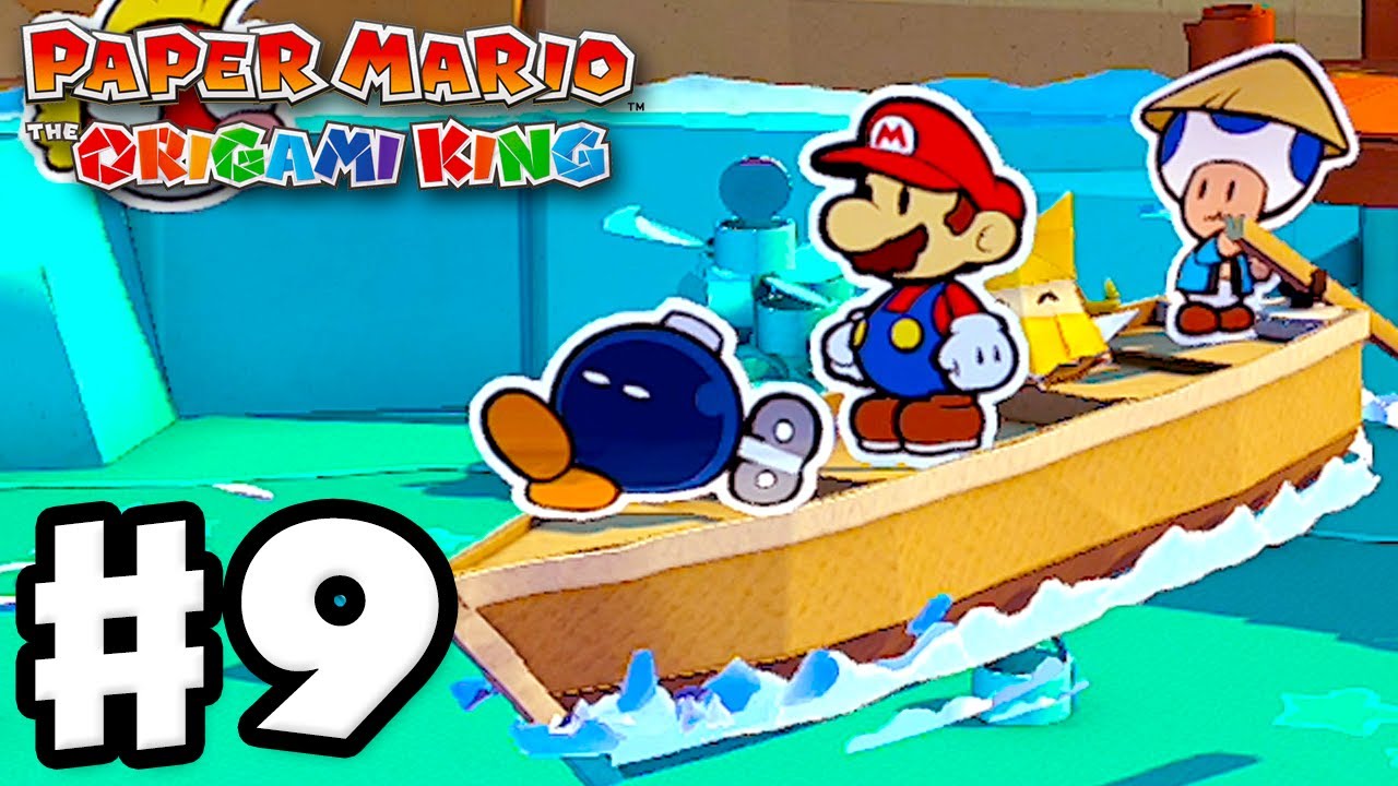Eddy River! Paper Mario The Origami King Gameplay Walkthrough Part
