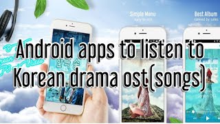 Android apps to listen to Korean drama Ost #koreandramaost #android #apps screenshot 2