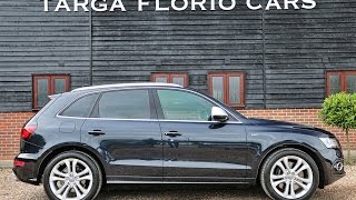 Audi SQ5 3.0 V6 BiTDi in Moonlight Blue with Full Black and Lunar Silver Leather