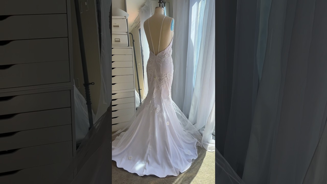 Sewing a wedding dress #sewingprojects #fashiondesigner #bridetobe #sewityourself