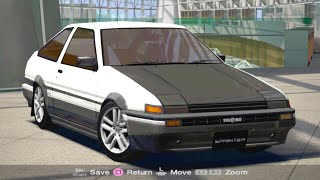 Gran Turismo 4 Toyota SPRINTER TRUENO GT-APEX (AE86) S.S Version 325HP Le Mans Race
