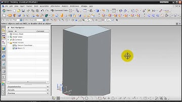 NX9 - Video 1 For TECH 4472 (Intro, Role, Insert Design Feature, View Controls)
