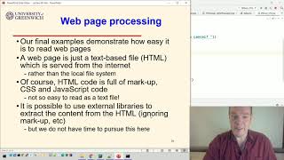Python 09-6: Files - Processing CSV files & web pages