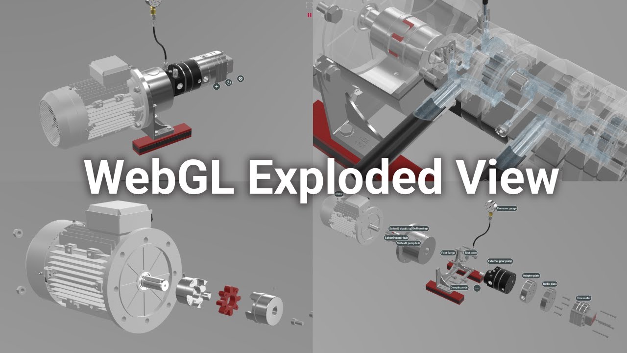 Hydraulic Pump: Interactive 3D Product Demonstrator With Exploded View