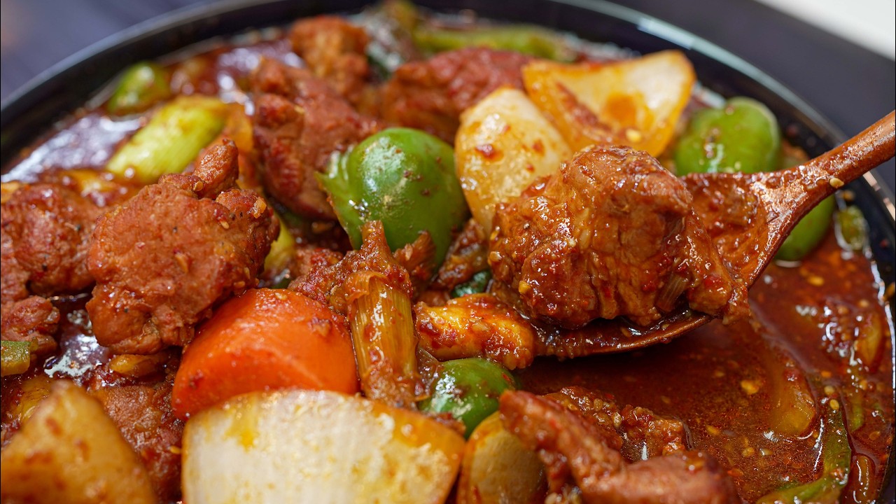 이 양념으로 하면, 가족들이 밥 두 그릇씩 먹어요👍어디 내놔도 칭찬받는 마늘 목살조림 레시피