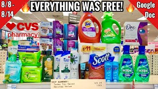 CVS Free \& Cheap Coupon Deals \& Haul | 8\/8 - 8\/14 | $230 IN PRODUCTS FOR FREE | MONEY MAKERS! 🔥