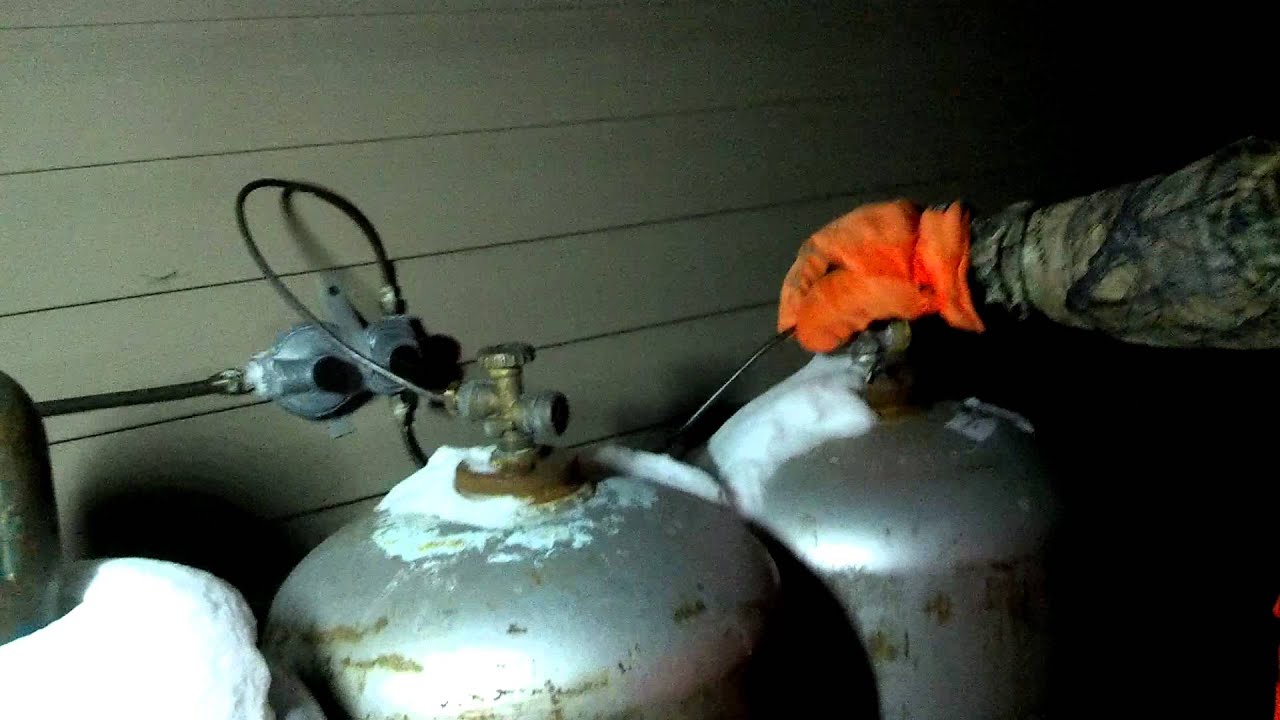 Changing the propane tank YouTube