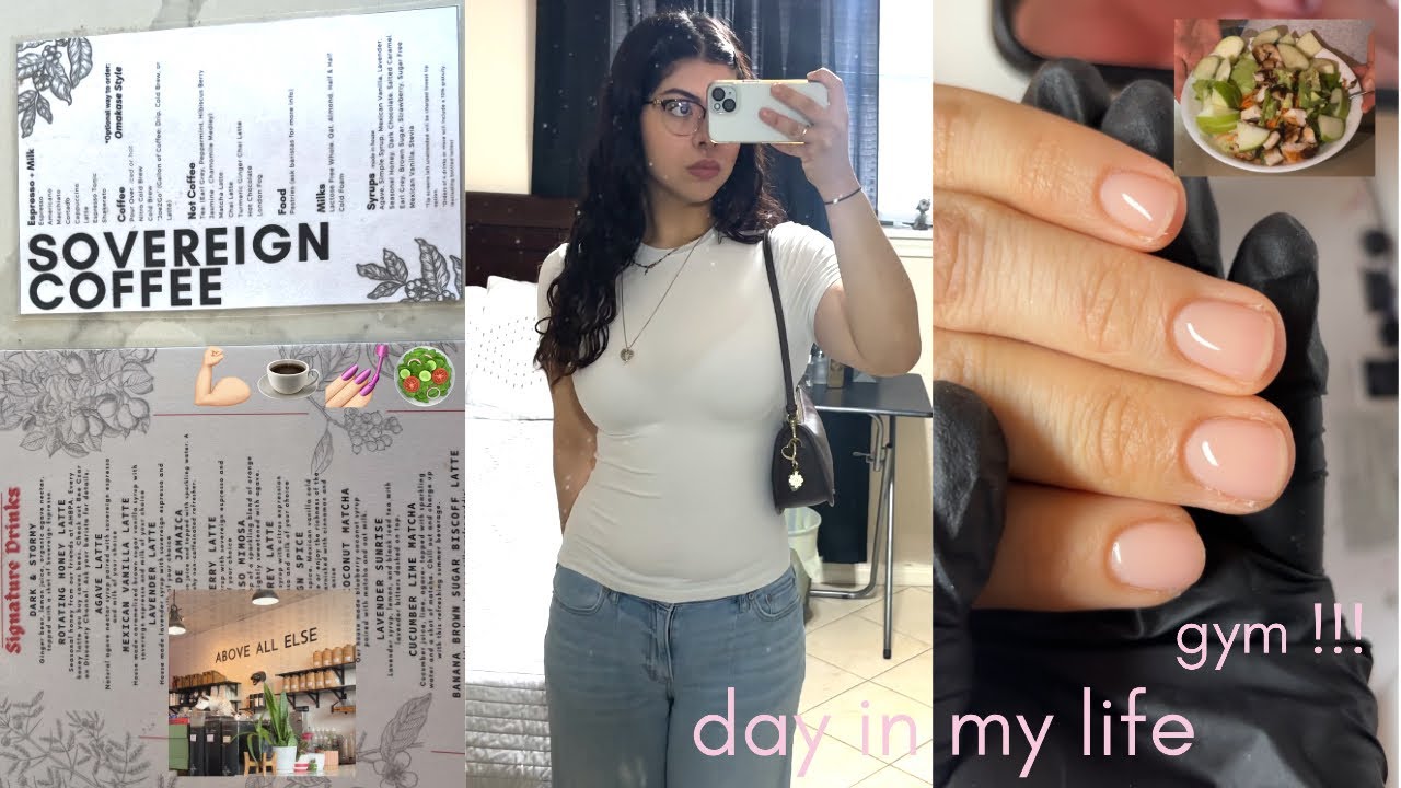 Very Chill Day in my Life🌷✨ nail day, workout, healthy eating🥗