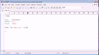 Beginner PHP Tutorial   17   Concatenation flv