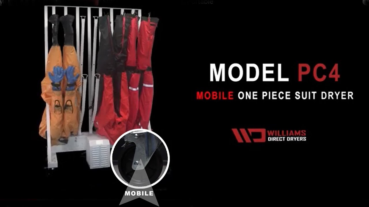 Moble Rescue Suit Dryer, Hazmat Suit Dryer Model PC4 4 stn Portable