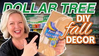 *GENIUS* Dollar Tree Fall Decor Ideas (You Won't Believe with Brown Paper Bags)