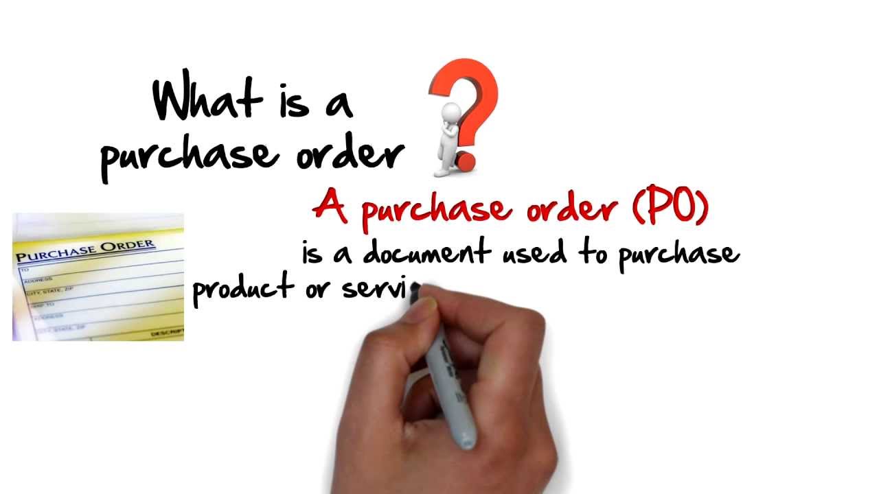 what is a purchase order 60 second explanation youtube local purchasing order