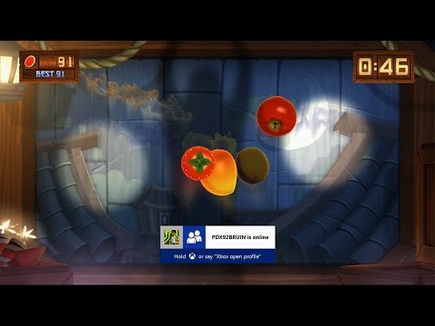 Fruit Ninja Kinect 2 Xbox One gameplay Festival