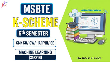 Machine Learning | MSBTE K-Scheme TY | Complete Syllabus Explained | ALU FOUNDATION |  316316 |